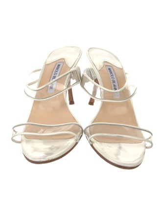 Manolo Blahnik Patent Leather Slides