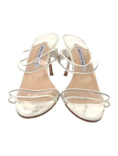 Manolo Blahnik Patent Leather Slides