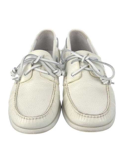 Manolo Blahnik Leather Boat Shoes