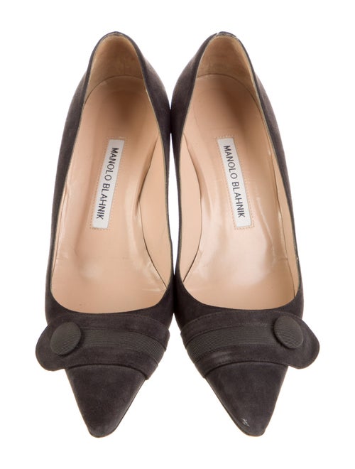 Manolo Blahnik Bottopla Suede Flats