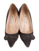 Manolo Blahnik Bottopla Suede Flats