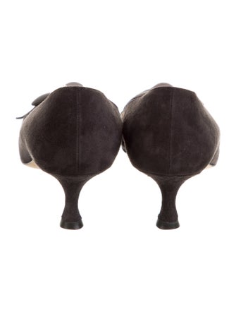 Manolo Blahnik Bottopla Suede Flats