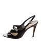Manolo Blahnik Patent Leather Slingback Sandals