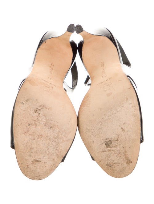 Manolo Blahnik Patent Leather Slingback Sandals