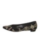 Manolo Blahnik Velvet Printed Flats