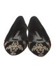 Manolo Blahnik Velvet Printed Flats