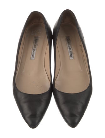 Manolo Blahnik Leather Flats