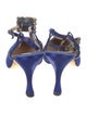Manolo Blahnik Satin T-Strap Pumps