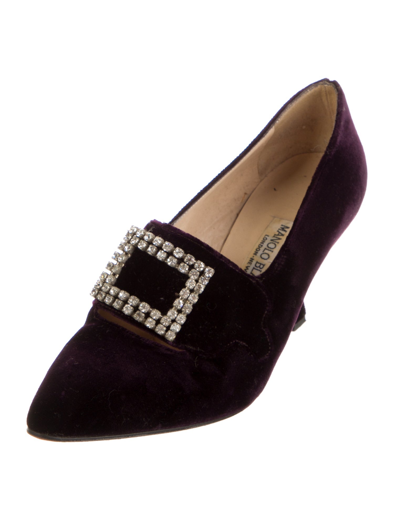 Manolo Blahnik Vintage Velvet Pumps