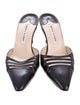 Manolo Blahnik Leather Mules