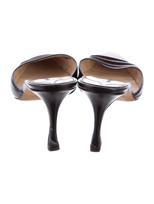 Manolo Blahnik Leather Mules