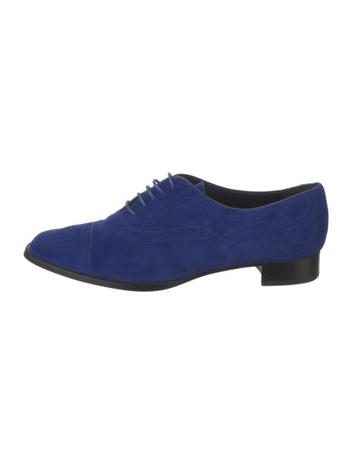 Manolo Blahnik Witney Suede Oxfords