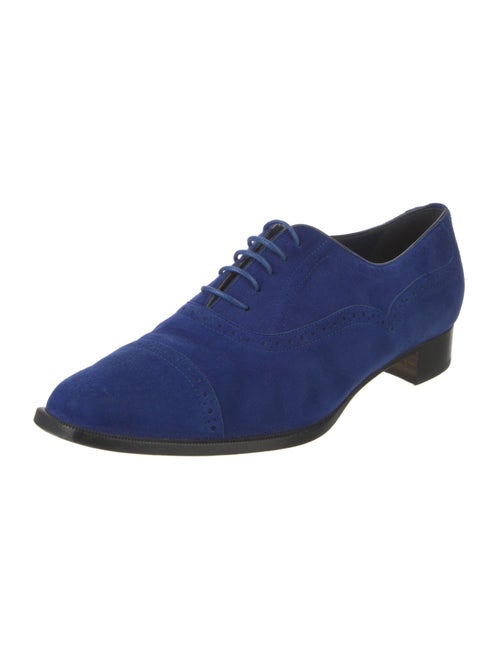 Manolo Blahnik Witney Suede Oxfords