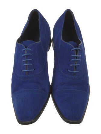 Manolo Blahnik Witney Suede Oxfords