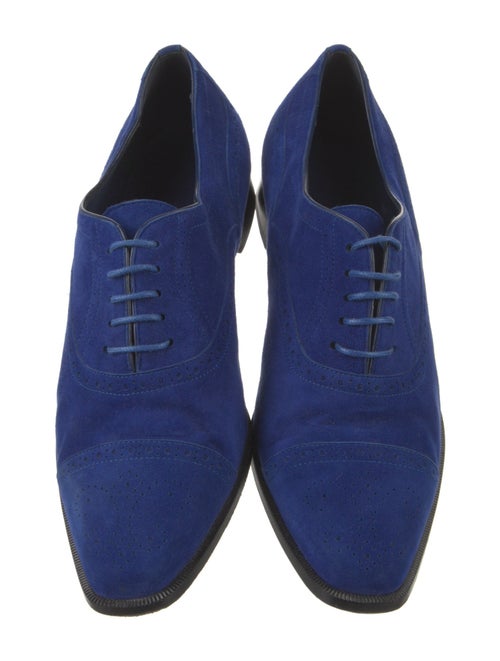 Manolo Blahnik Witney Suede Oxfords