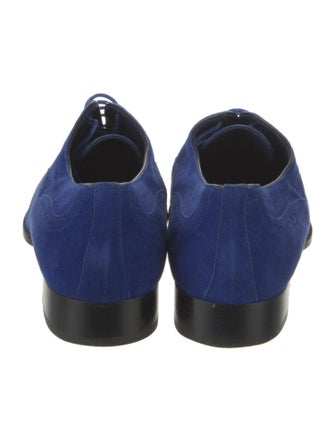 Manolo Blahnik Witney Suede Oxfords