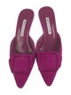 Manolo Blahnik Suede Mules