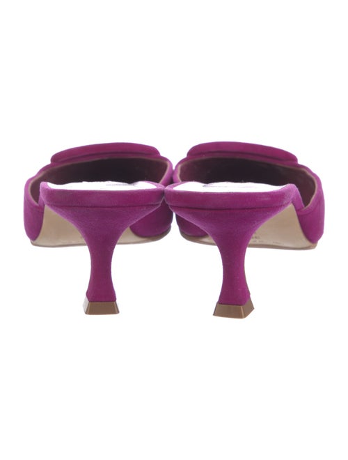 Manolo Blahnik Suede Mules
