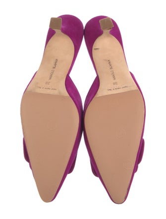 Manolo Blahnik Suede Mules