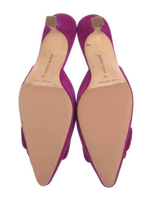 Manolo Blahnik Suede Mules