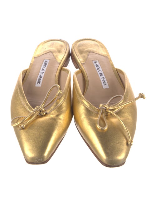 Manolo Blahnik Leather Mules