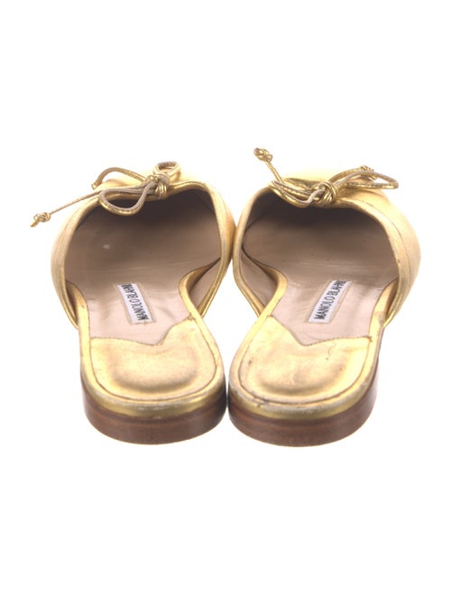 Manolo Blahnik Leather Mules