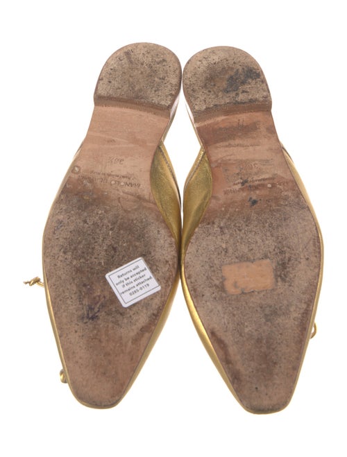 Manolo Blahnik Leather Mules