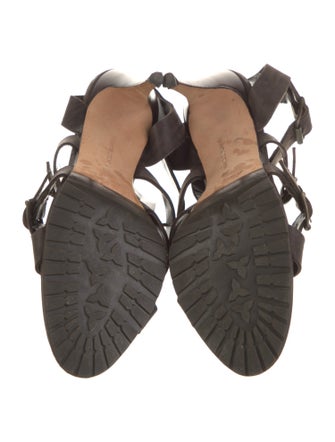 Manolo Blahnik Leather Gladiator Sandals