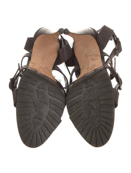 Manolo Blahnik Leather Gladiator Sandals