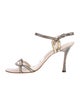 Manolo Blahnik Leather Animal Print Sandals