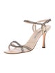 Manolo Blahnik Leather Animal Print Sandals