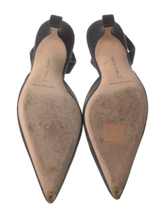 Manolo Blahnik Wool Slingback Pumps