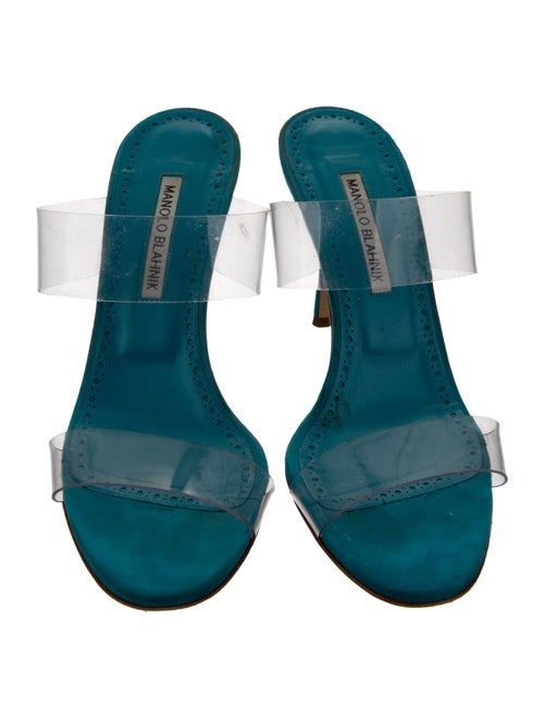 Manolo Blahnik Scolto PVC Slides