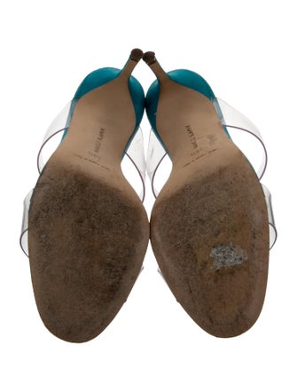 Manolo Blahnik Scolto PVC Slides