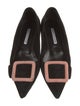 Manolo Blahnik Maysale Suede Flats
