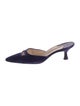 Manolo Blahnik Maysale Velvet Mules