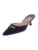 Manolo Blahnik Maysale Velvet Mules