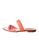 Manolo Blahnik Susa Leather Slides