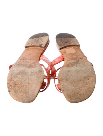 Manolo Blahnik Susa Leather Slides