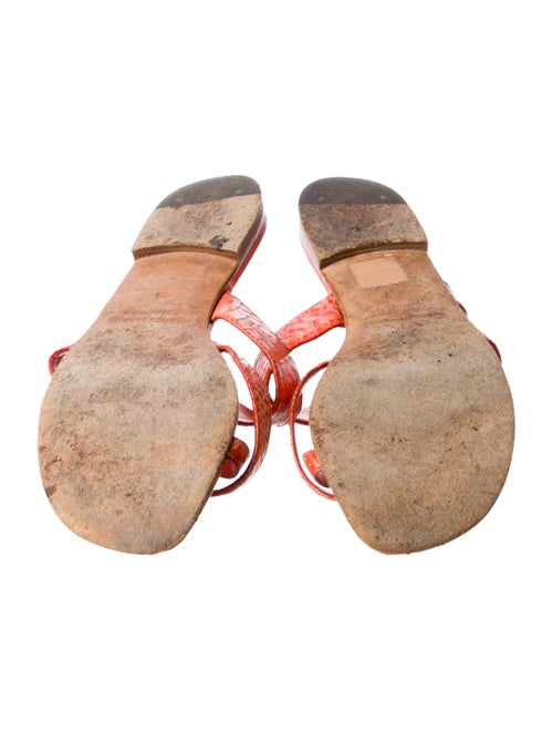 Manolo Blahnik Susa Leather Slides