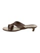 Manolo Blahnik Leather Slides