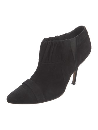 Manolo Blahnik Suede Mules