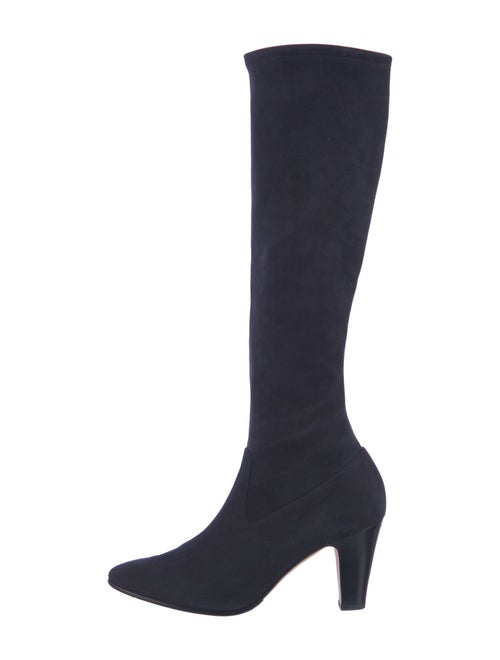 Manolo Blahnik Suede Sock Boots