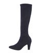 Manolo Blahnik Suede Sock Boots
