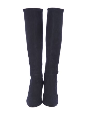 Manolo Blahnik Suede Sock Boots