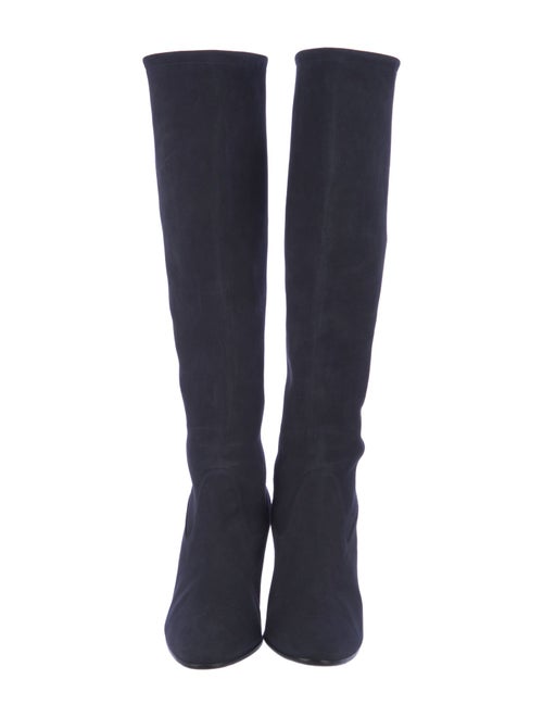 Manolo Blahnik Suede Sock Boots