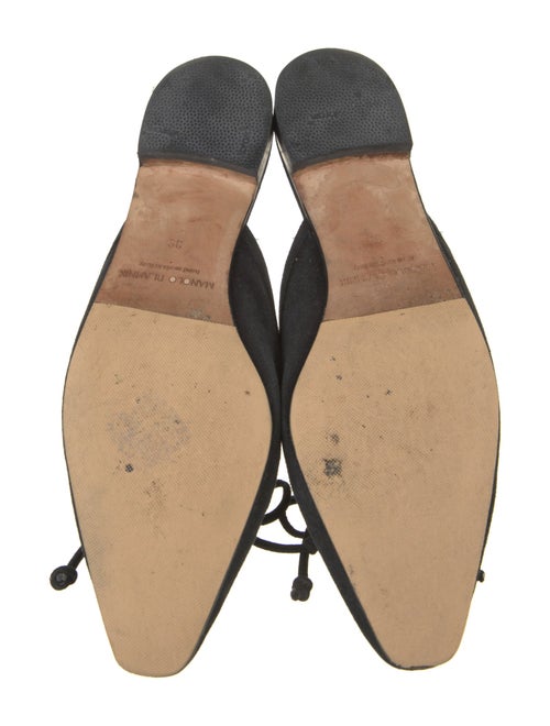 Manolo Blahnik Ballerimu Suede Mules