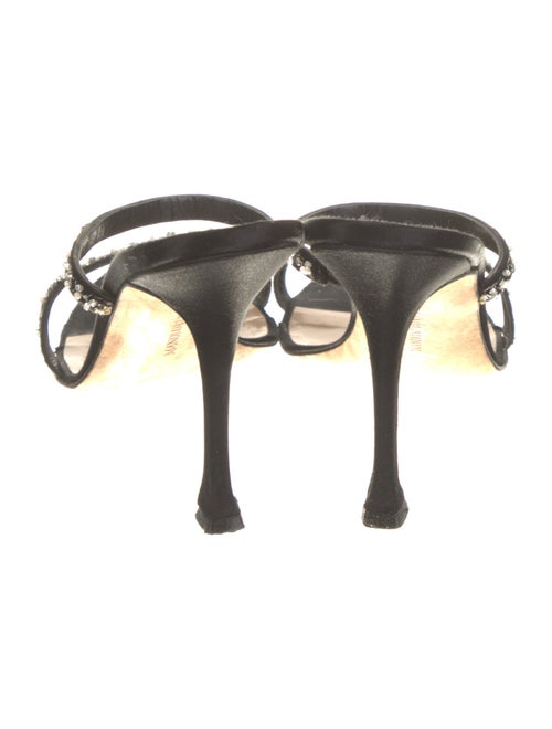 Manolo Blahnik Satin Slides