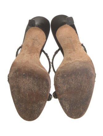 Manolo Blahnik Satin Slides