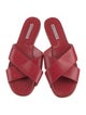 Manolo Blahnik Leather Slides